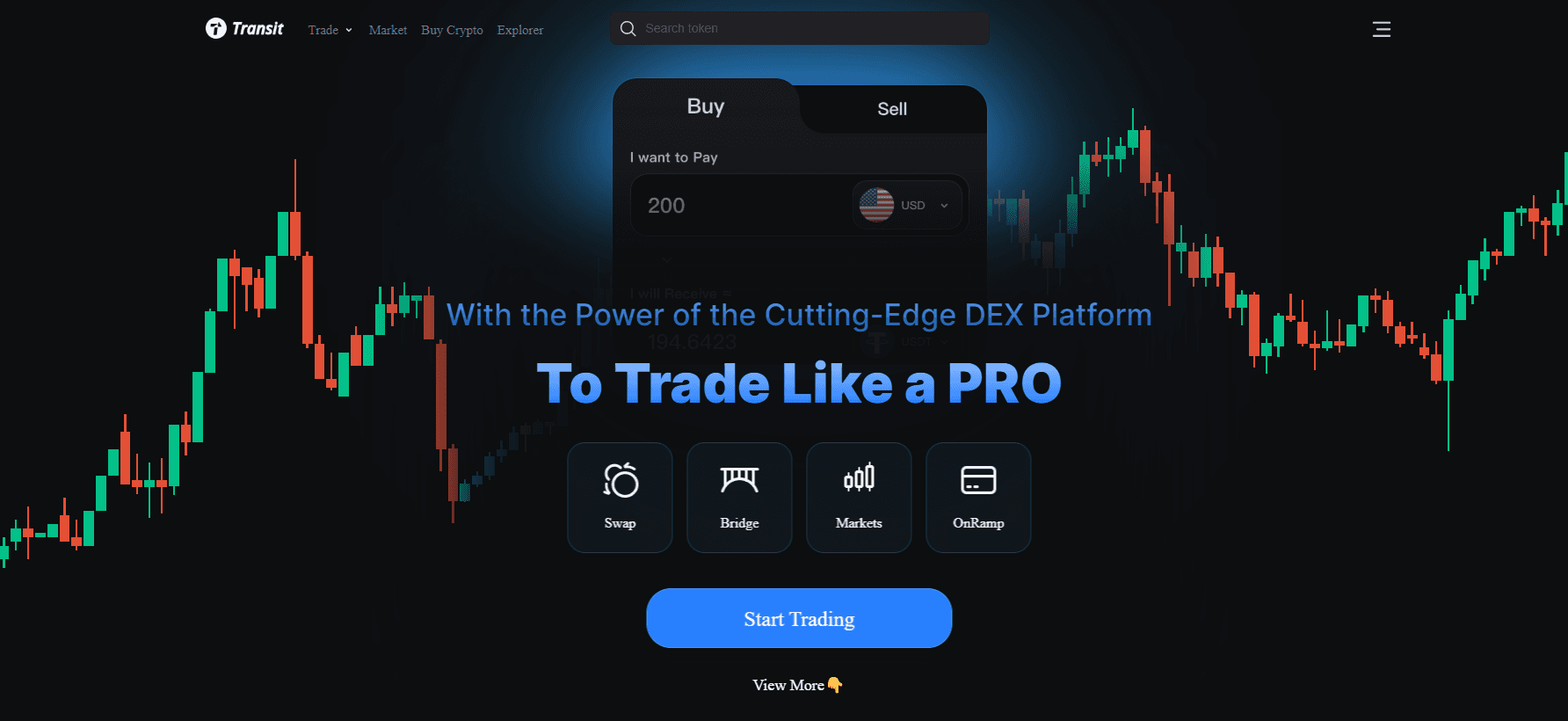 Transit Finance Dex Platform